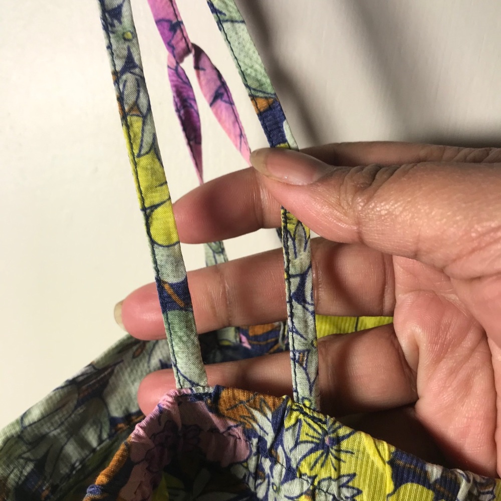🏷Anthro Leifnotes Floral Ruffle Tank Top 14 - Picture 6 of 6